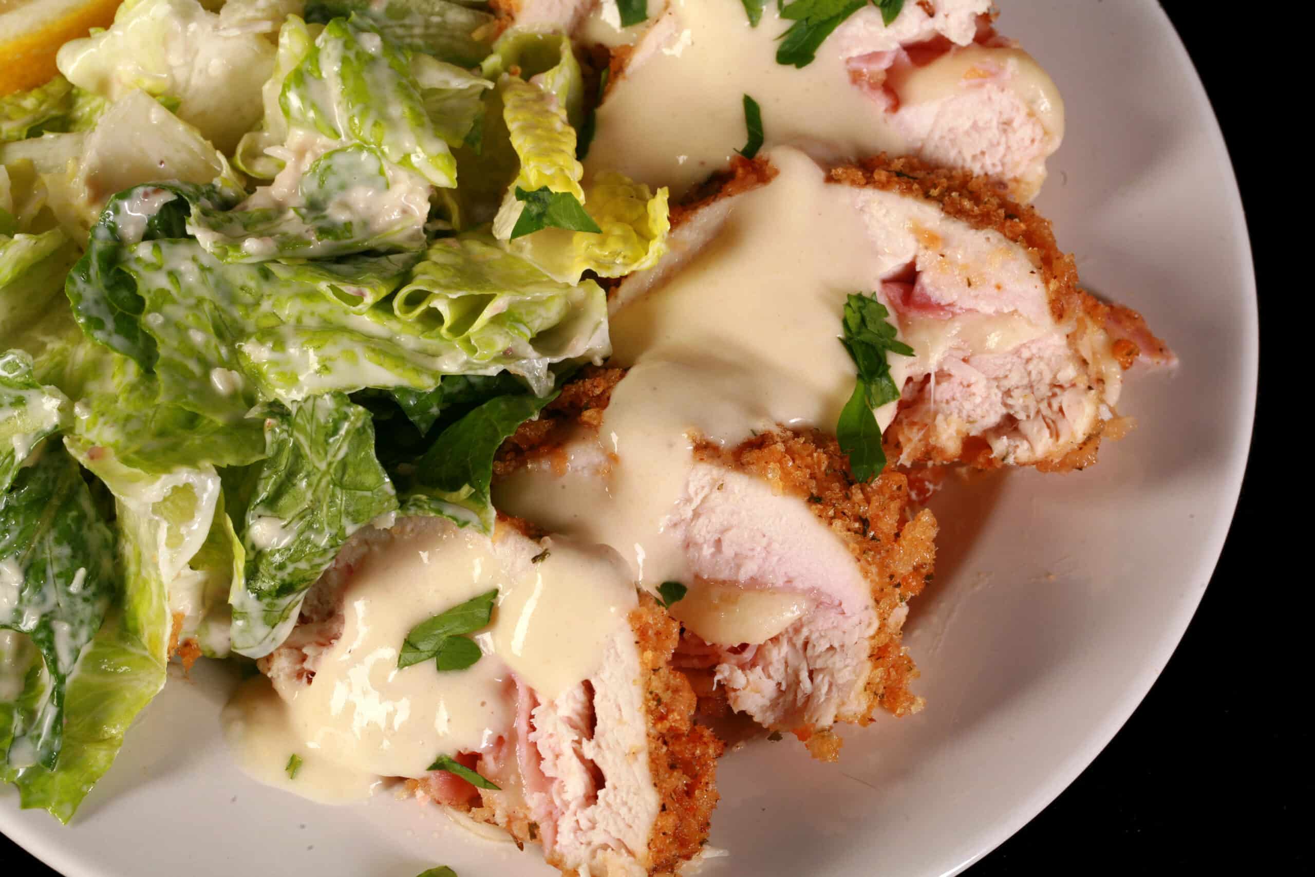 keto-open-faced-chicken-cordon-bleu-recipe