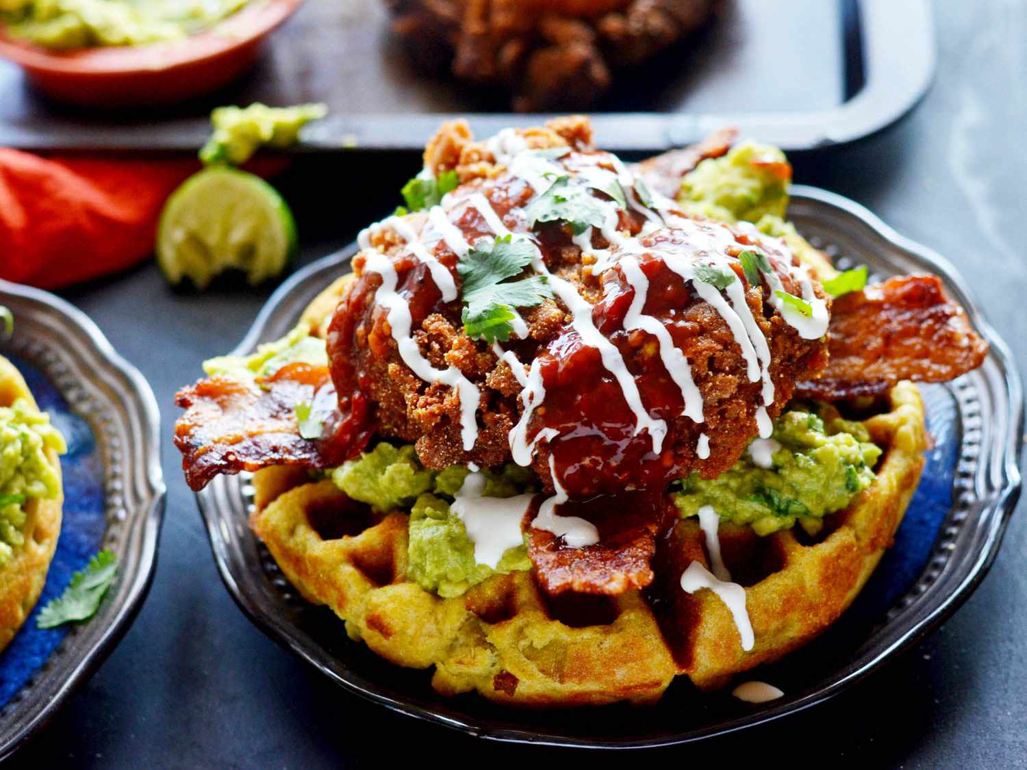 spicy-gluten-free-chicken-and-cheddar-waffles-recipe